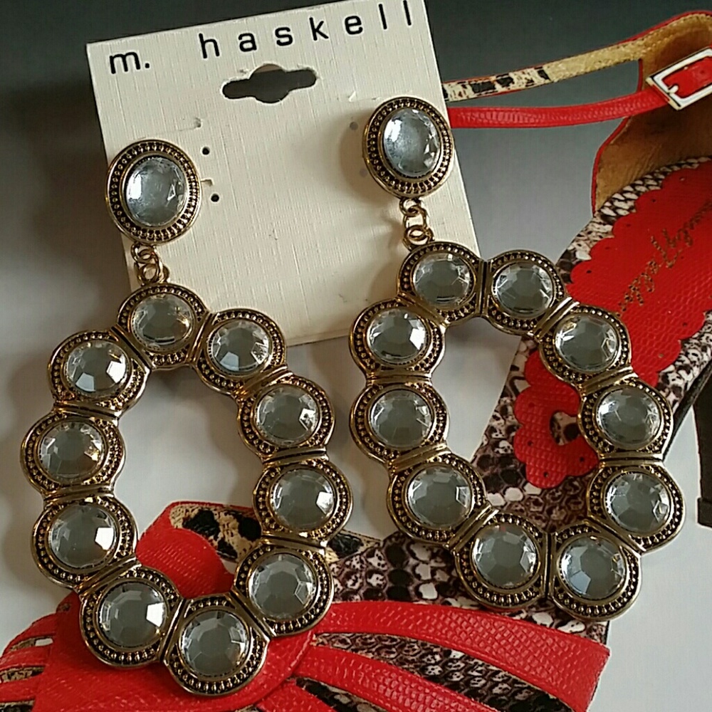m. haskell Earrings New with Card